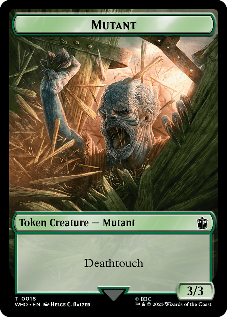 Copy // Mutant Double-Sided Token [Doctor Who Tokens] - Trinity Hobby