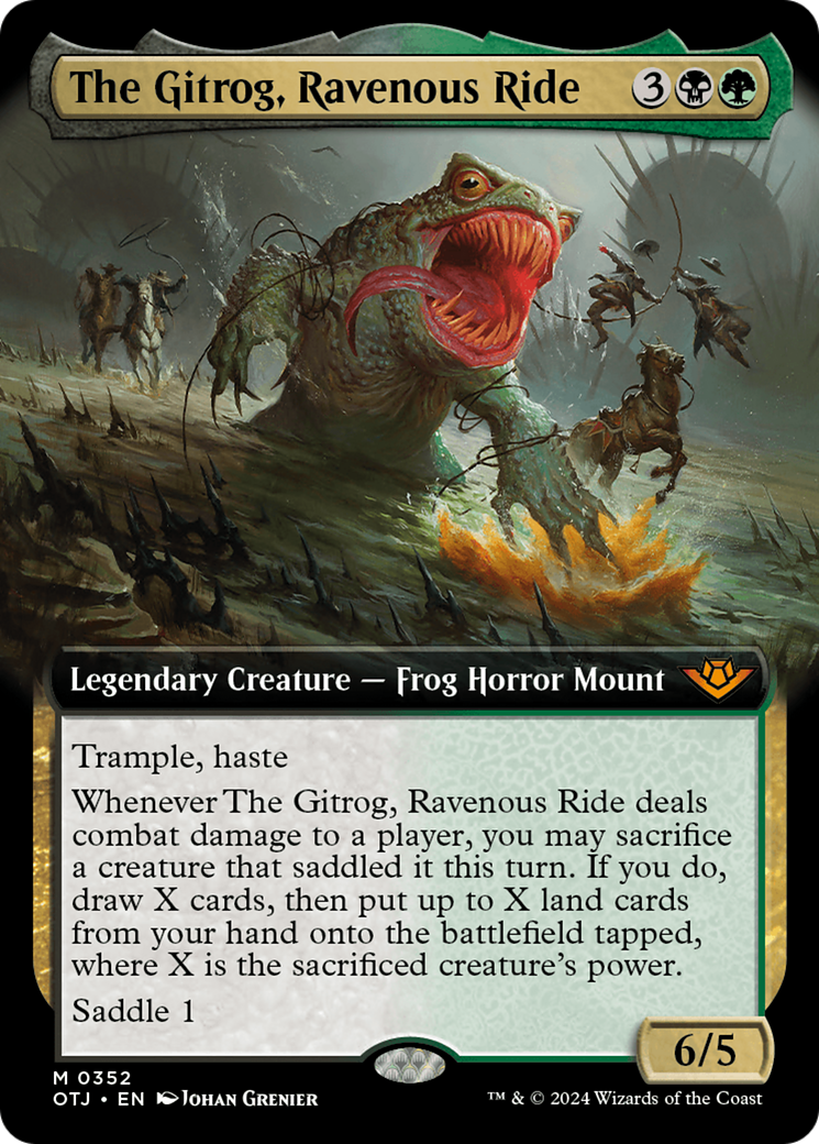 The Gitrog, Ravenous Ride (Extended Art) [Outlaws of Thunder Junction] - Trinity Hobby