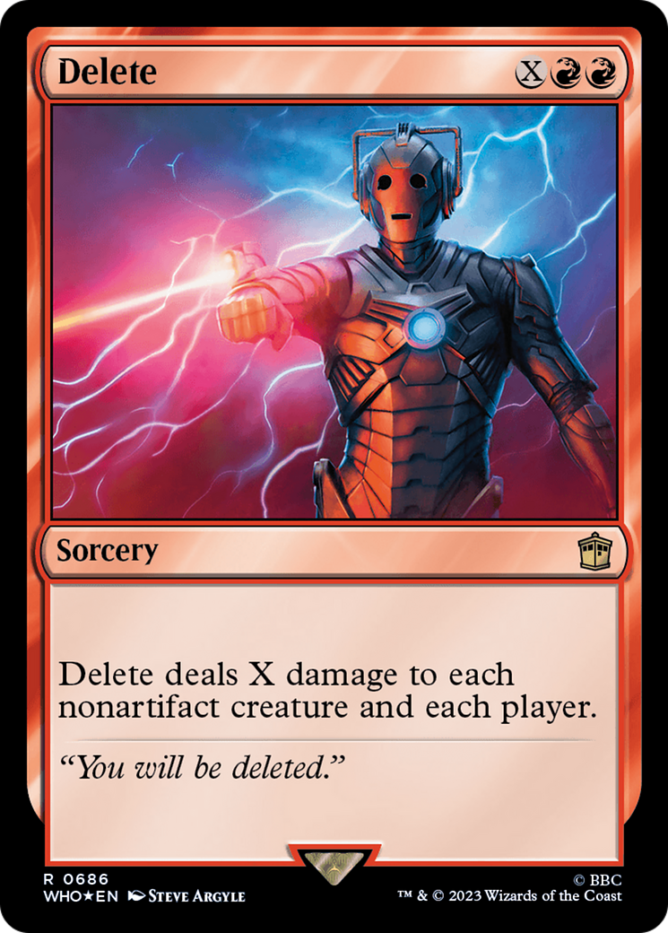 Delete (Surge Foil) [Doctor Who] - Trinity Hobby