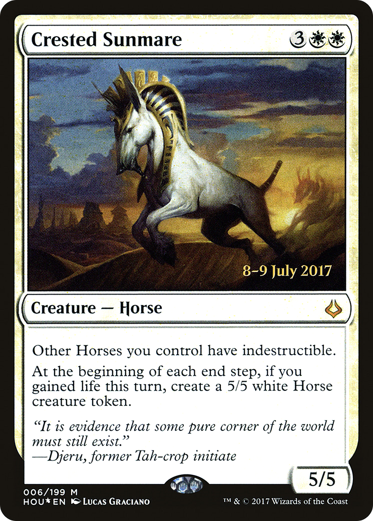 Crested Sunmare [Hour of Devastation Prerelease Promos] - Trinity Hobby