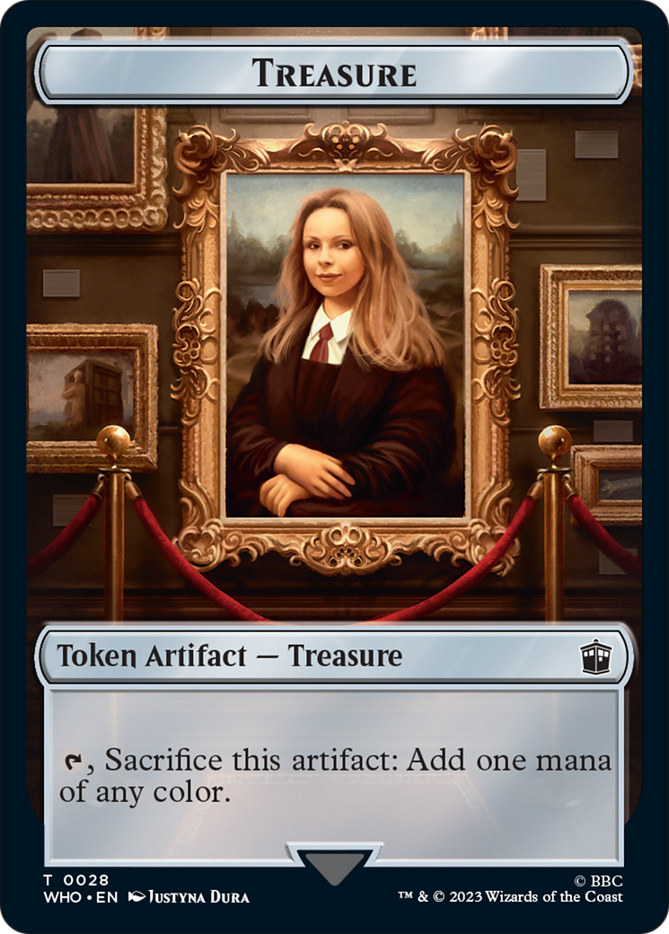 Human (0005) // Treasure (0028) Double-Sided Token [Doctor Who Tokens] - Trinity Hobby