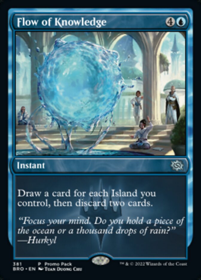 Flow of Knowledge (Promo Pack) [The Brothers' War Promos] - Trinity Hobby