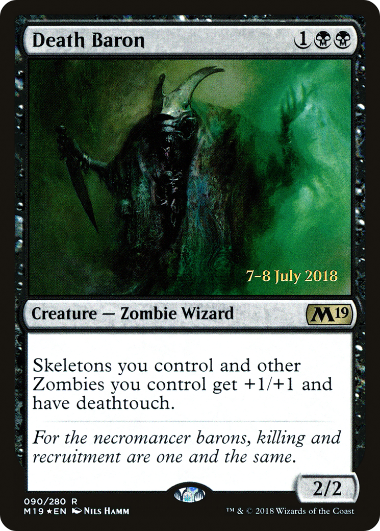 Death Baron [Core Set 2019 Prerelease Promos] - Trinity Hobby