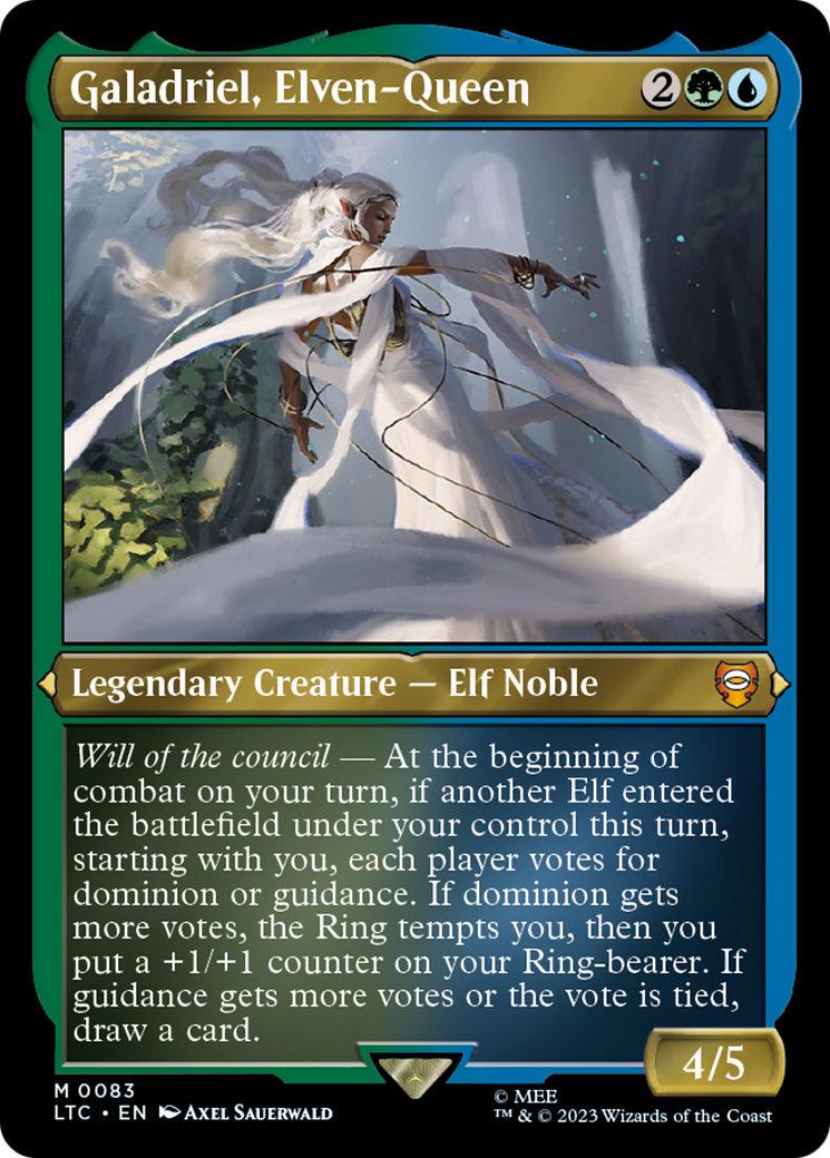 Galadriel, Elven-Queen [Etched Foil]  (LTC-083) - [Tales of Middle-earth Commander] - Trinity Hobby