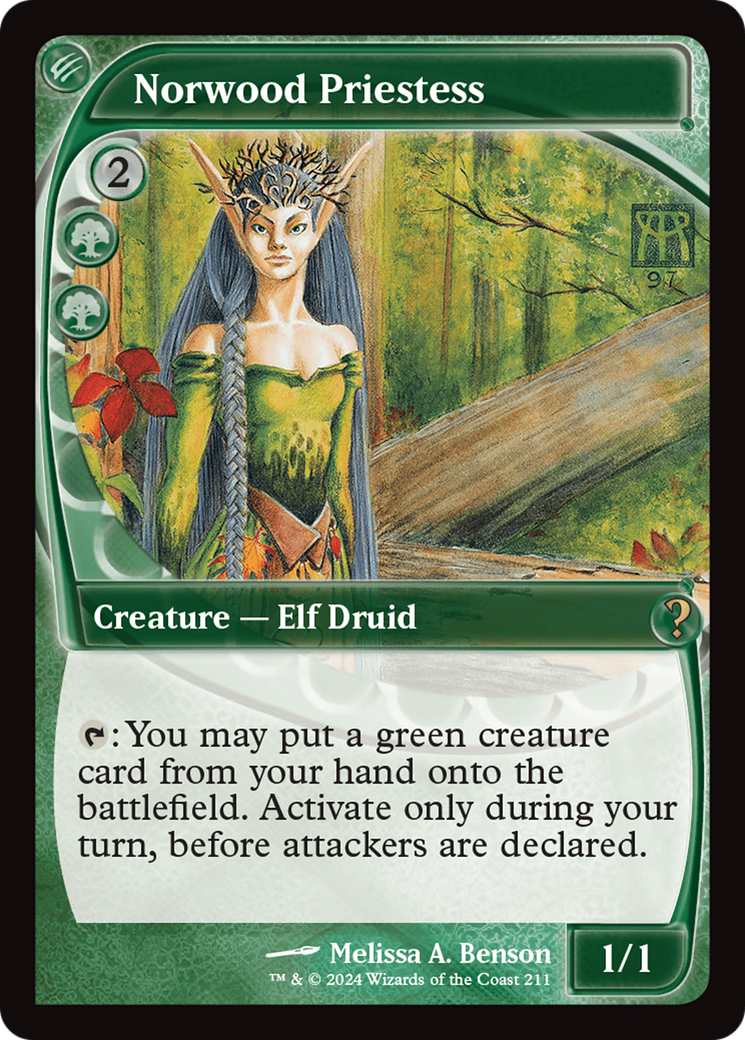 Norwood Priestess (Future Sight) [Mystery Booster 2] - Trinity Hobby