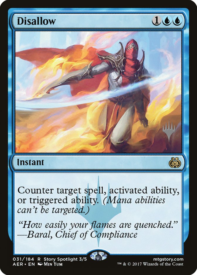 Disallow (Promo Pack) [Aether Revolt Promos] - Trinity Hobby
