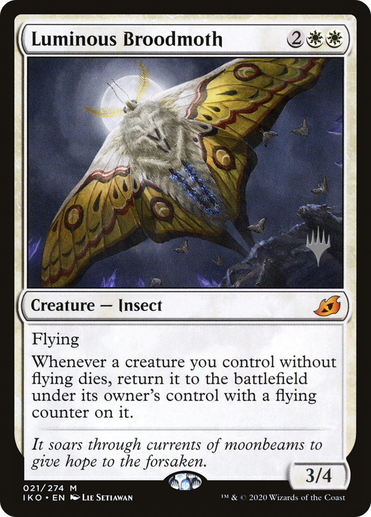 Broodmoth lumineux (Pack promotionnel) [Ikoria: Lair of Behemoths Promos] 