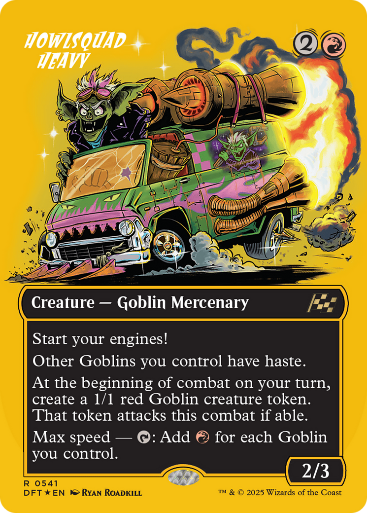 Howlsquad Heavy (Borderless) (First-Place Foil) [Aetherdrift] - Trinity Hobby
