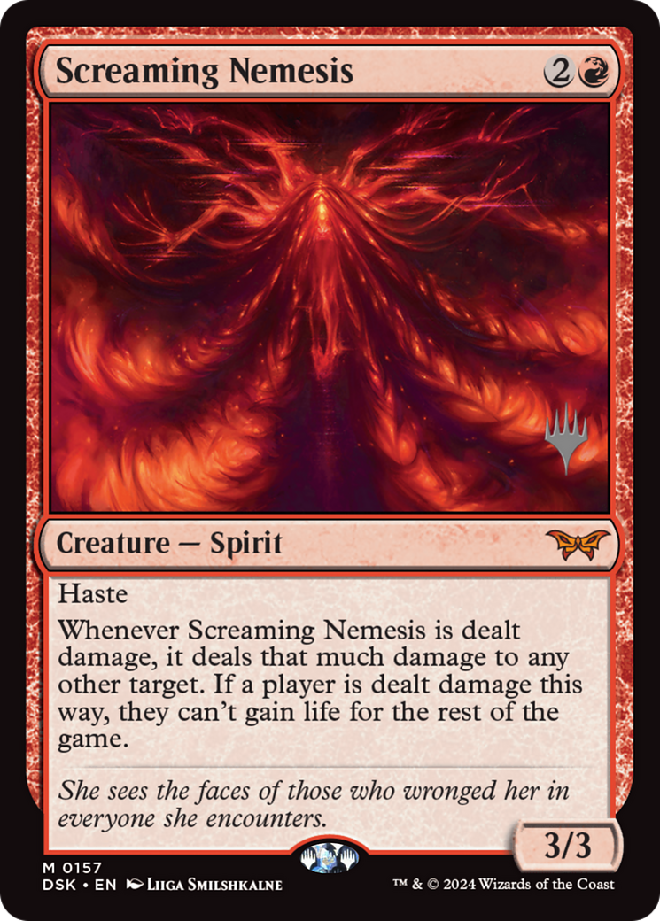 Screaming Nemesis (Promo Pack) [Duskmourn: House of Horror Promos] - Trinity Hobby
