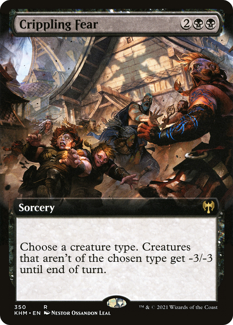Crippling Fear (Extended Art) [Kaldheim] - Trinity Hobby