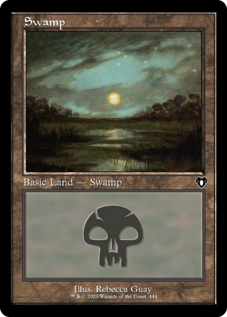 Swamp (444) (Retro) [Commander Masters] - Trinity Hobby