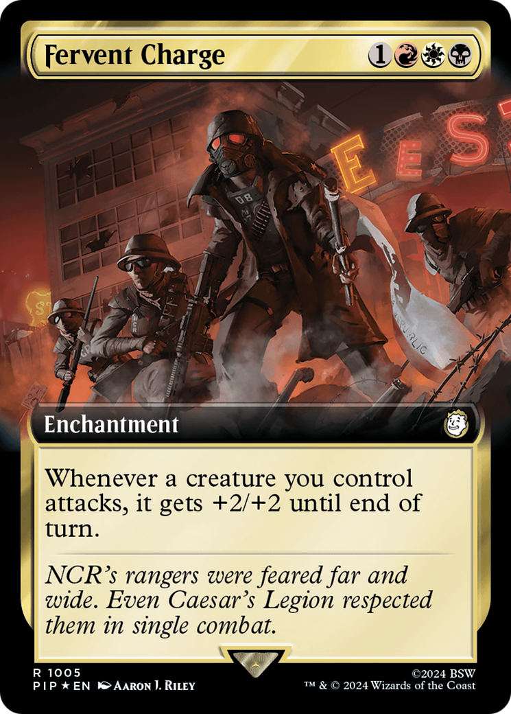 Fervent Charge (Extended Art) (Surge Foil) [Fallout] - Trinity Hobby