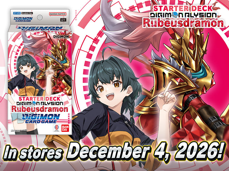 [Pre-Order] DIGIMON CG ST25 RUBEUSDRAMON STARTER DECK (ETA 2026-12-04)