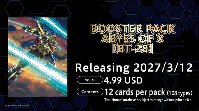 [Pre-Order] DIGIMON CG BT-28 ABYSS OF X BOOSTER (ETA 2027-03-12)
