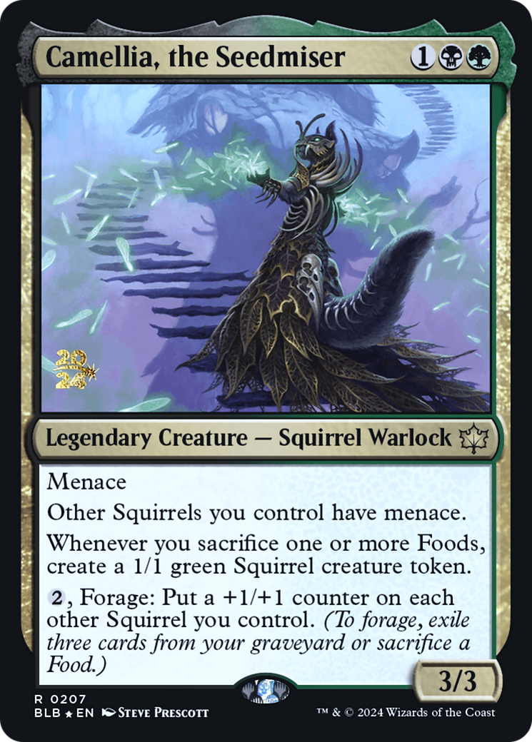 Camellia, the Seedmiser [Bloomburrow Prerelease Promos] - Trinity Hobby