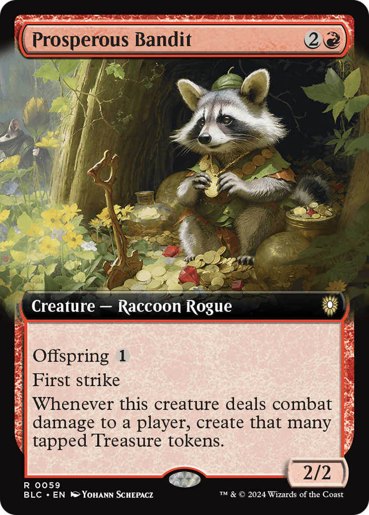 Prosperous Bandit (Extended Art) [Bloomburrow Commander] - Trinity Hobby