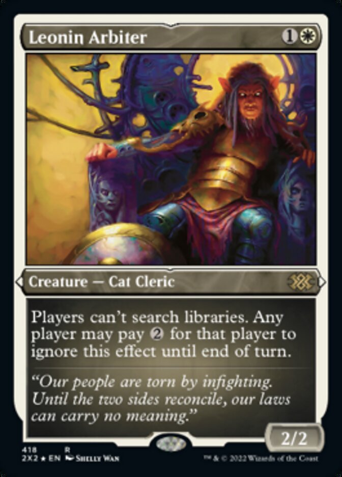 Leonin Arbiter (Foil Etched) [Double Masters 2022] - Trinity Hobby