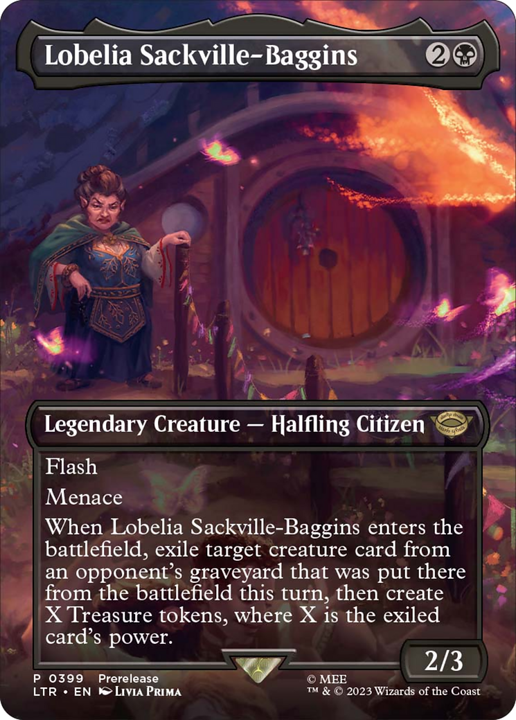 Lobelia Sackville-Baggins (Borderless Alternate Art) [The Lord of the Rings: Tales of Middle-Earth] - Trinity Hobby