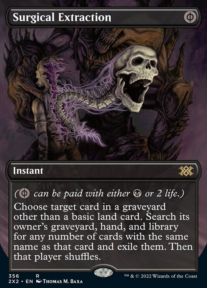 Surgical Extraction (Borderless Alternate Art) [Double Masters 2022] - Trinity Hobby