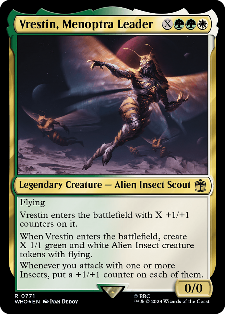 Vrestin, Menoptra Leader (Surge Foil) [Doctor Who] - Trinity Hobby