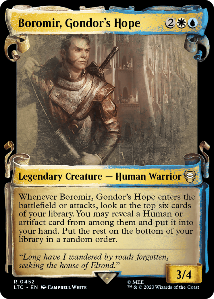 Boromir, Gondor's Hope [The Lord of the Rings: Tales of Middle-Earth Commander Showcase Scrolls] - Trinity Hobby