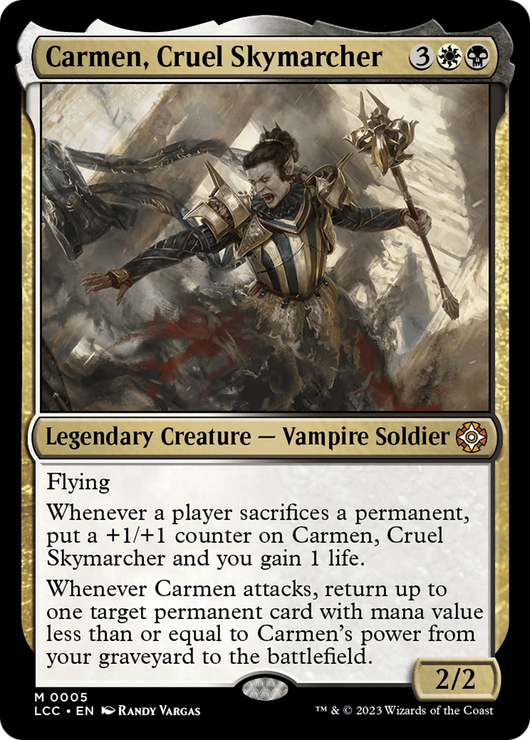 Carmen, Cruel Skymarcher [The Lost Caverns of Ixalan Commander] - Trinity Hobby