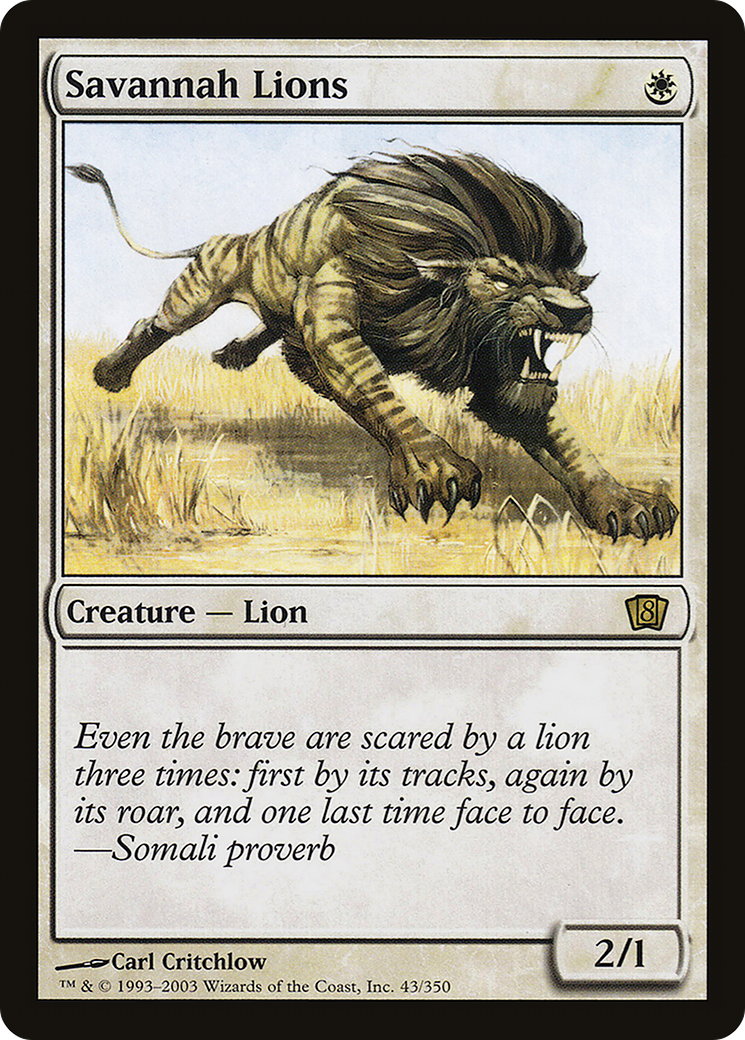 Savannah Lions [Eighth Edition] - Trinity Hobby