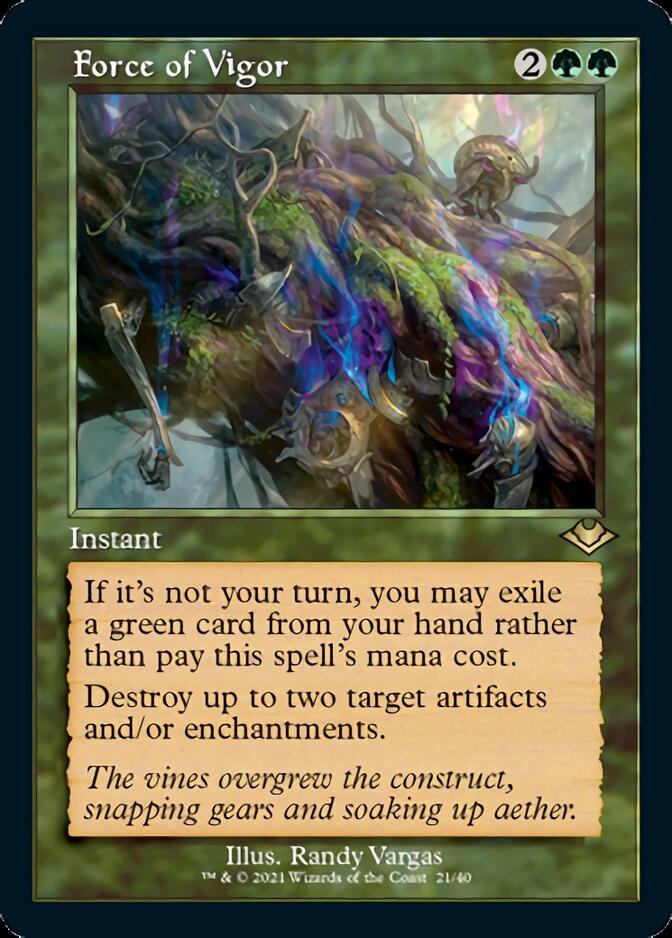 Force of Vigor (Retro) [Modern Horizons] - Trinity Hobby
