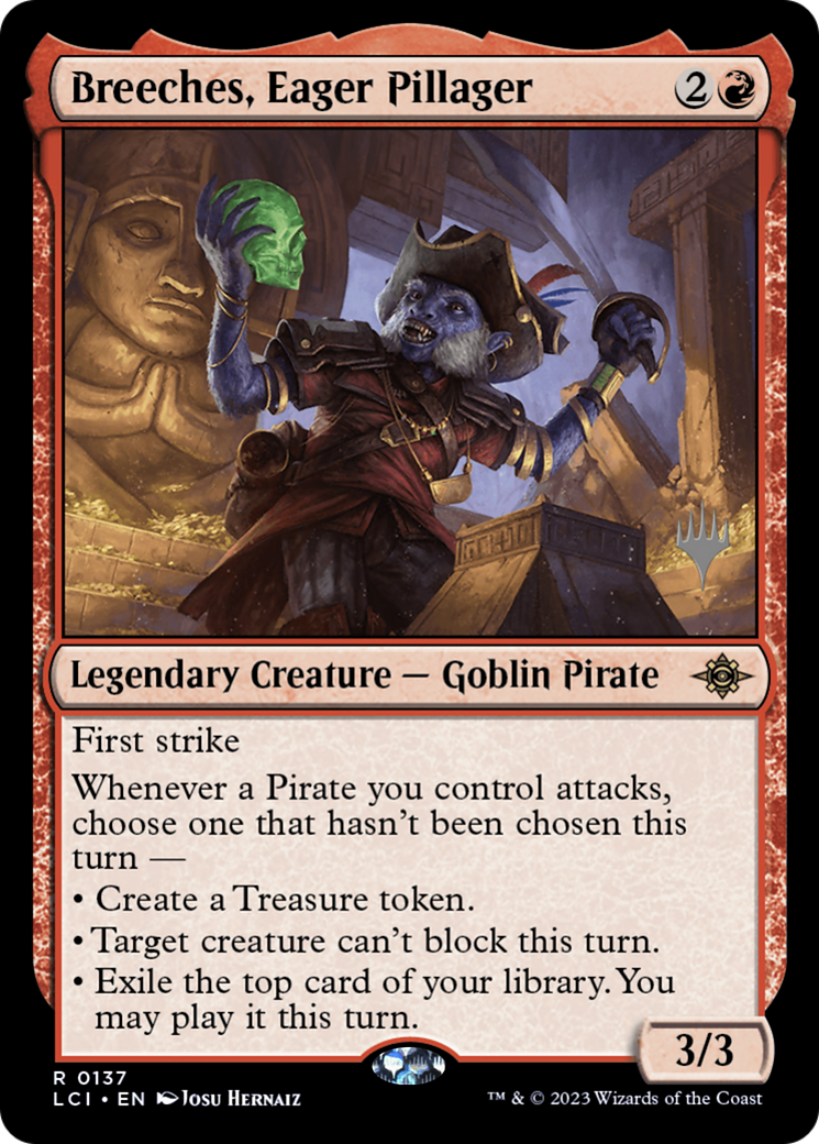 Breeches, Eager Pillager (Promo Pack) [The Lost Caverns of Ixalan Promos] - Trinity Hobby