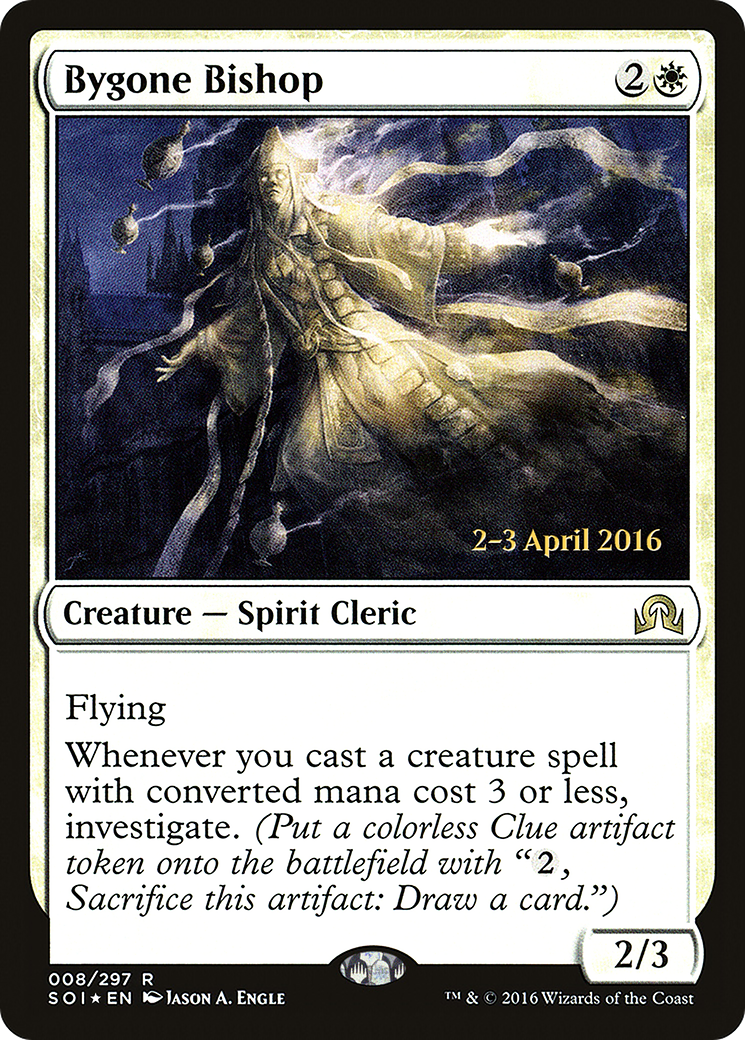 Bygone Bishop [Shadows over Innistrad Prerelease Promos] - Trinity Hobby