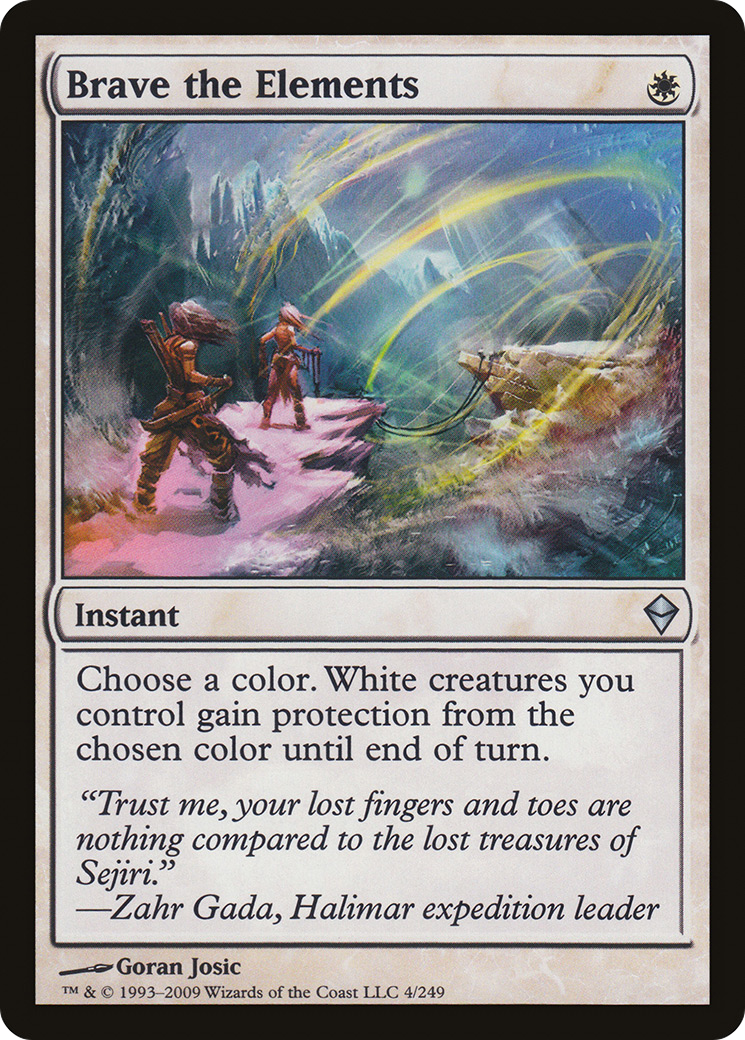 Brave the Elements [Zendikar] - Trinity Hobby