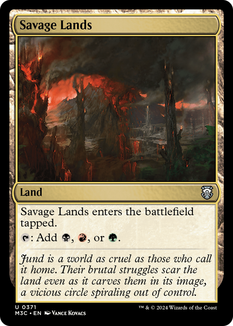 Savage Lands  [Foil]  (M3C-371) - [Modern Horizons 3 Commander] - Trinity Hobby