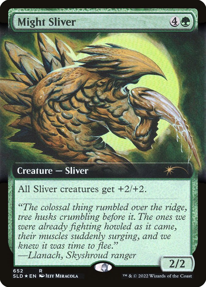 Might Sliver (Extended Art) [Secret Lair Drop Promos] - Trinity Hobby