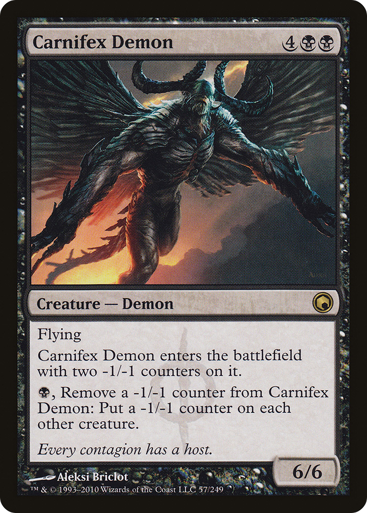 Carnifex Demon [Scars of Mirrodin] - Trinity Hobby