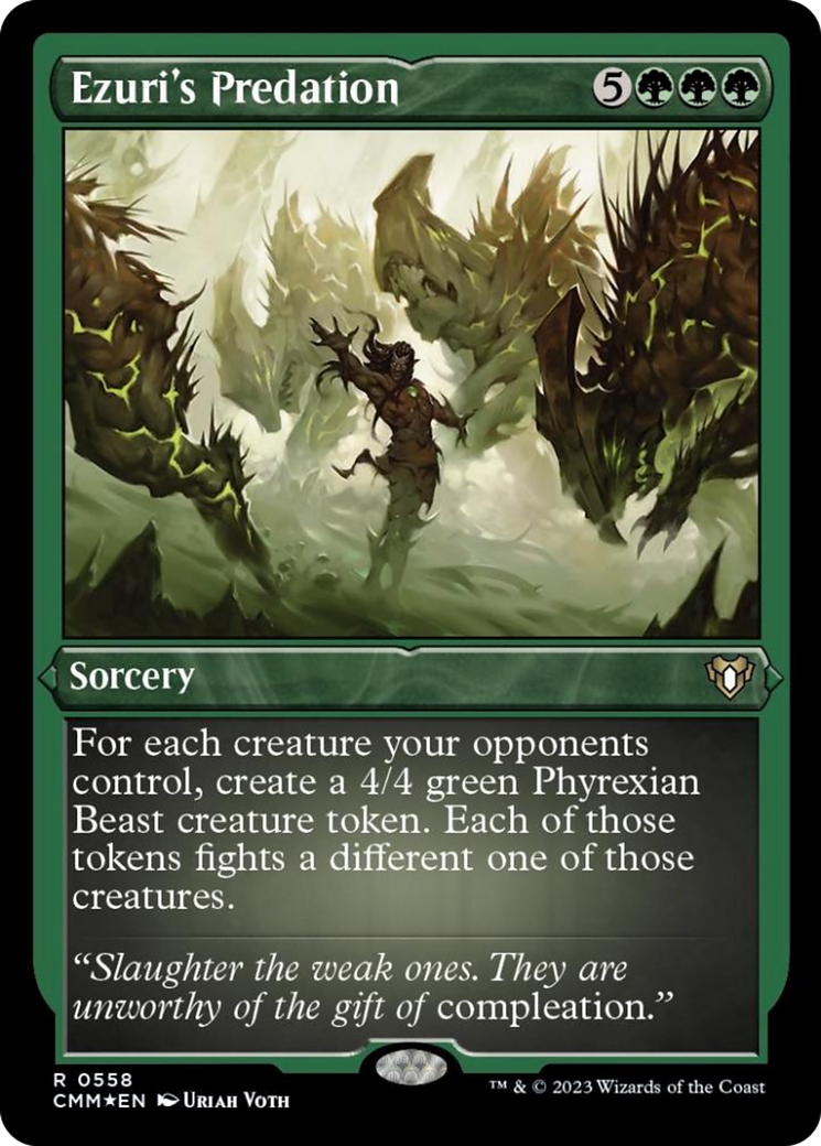 Ezuri's Predation (Foil Etched) [Commander Masters] - Trinity Hobby