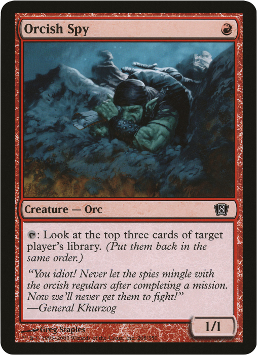 Orcish Spy (Oversized) [Eighth Edition Box Topper] - Trinity Hobby