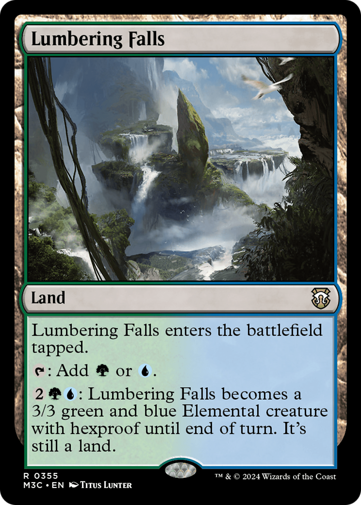 Lumbering Falls  [Foil]  (M3C-355) - [Modern Horizons 3 Commander] - Trinity Hobby