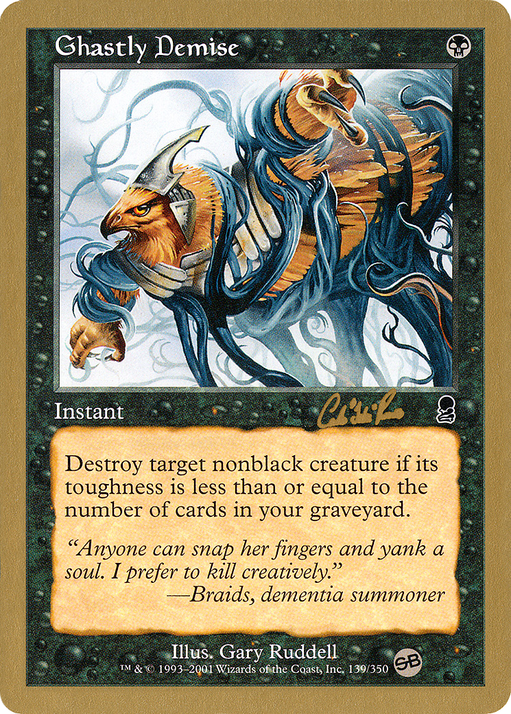 Ghastly Demise (Carlos Romao) (SB) [Decks de championnat du monde 2002] 