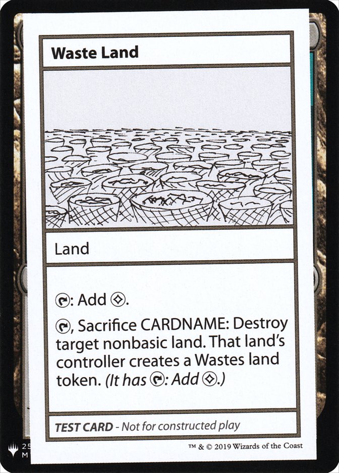 Waste Land [Mystery Booster Playtest Cards] - Trinity Hobby