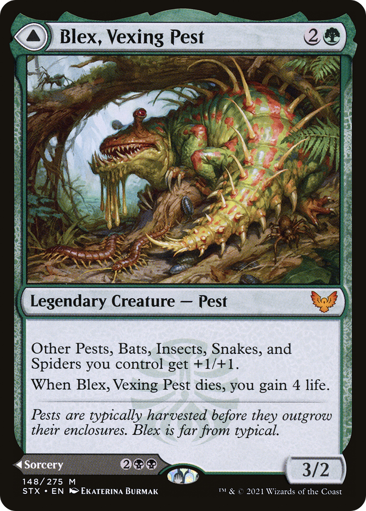 Blex, Vexing Pest // Search for Blex [Strixhaven: School of Mages] - Trinity Hobby