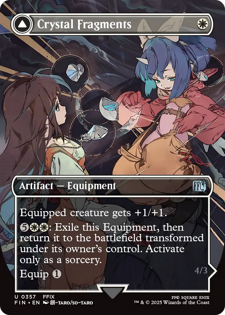 Crystal Fragments // Summon: Alexander  [Foil]  (FIN-357) - [FINAL FANTASY]: (enchantment) (Borderless) - Trinity Hobby