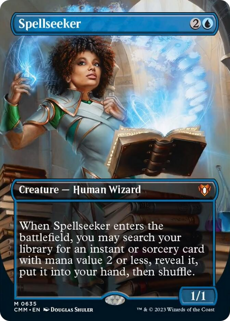 Spellseeker (Borderless Alternate Art) [Commander Masters] - Trinity Hobby