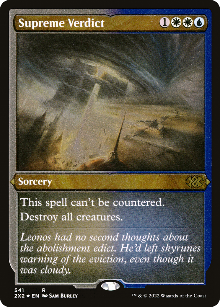 Supreme Verdict (Foil Etched)  [Foil]  (2X2-541) - [Double Masters 2022] - Trinity Hobby