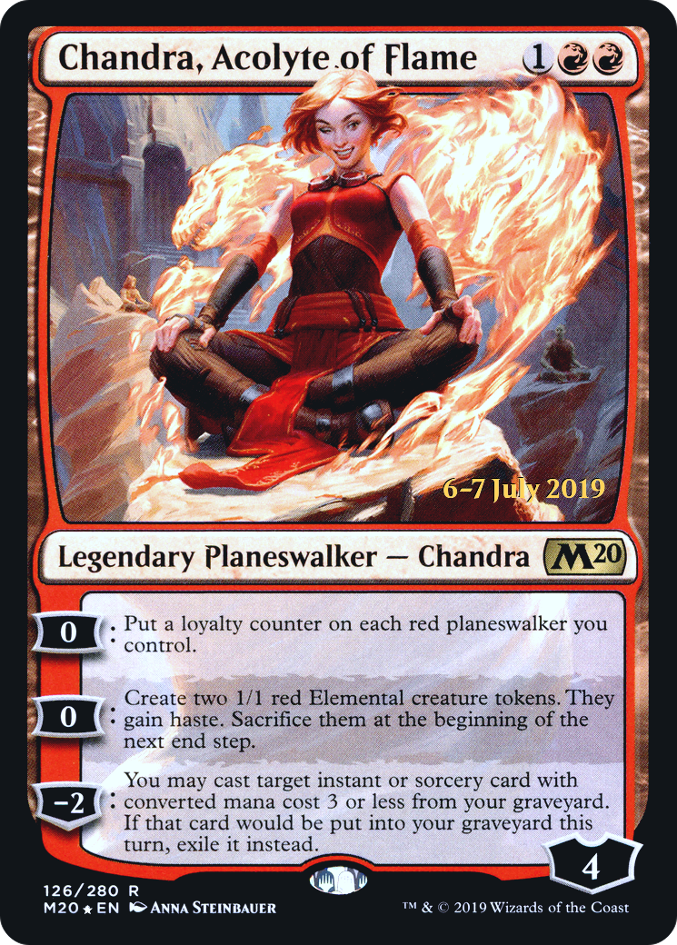 Chandra, Acolyte of Flame [Core Set 2020 Prerelease Promos] - Trinity Hobby