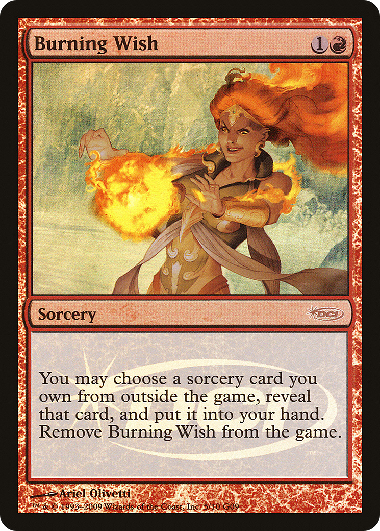 Burning Wish [Judge Gift Cards 2009] - Trinity Hobby