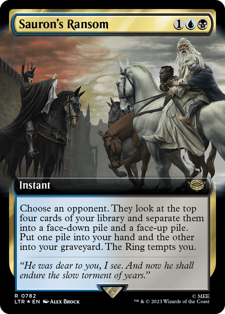 Sauron's Ransom (Extended Art) (Surge Foil) [The Lord of the Rings: Tales of Middle-Earth] - Trinity Hobby