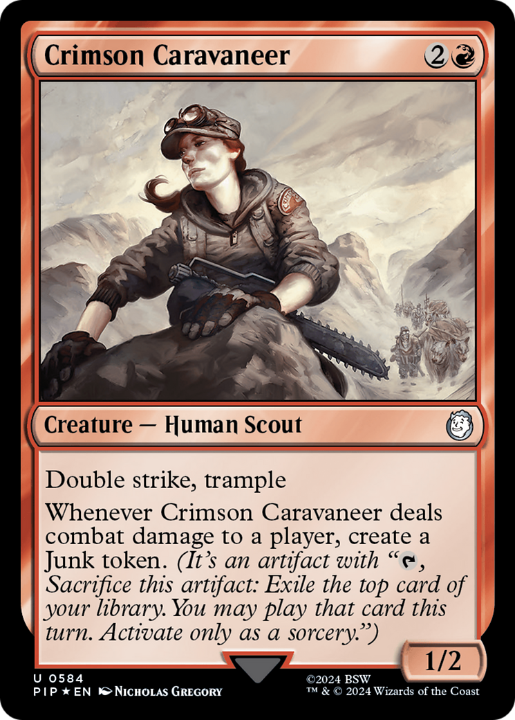 Crimson Caravaneer (Surge Foil) [Fallout] - Trinity Hobby