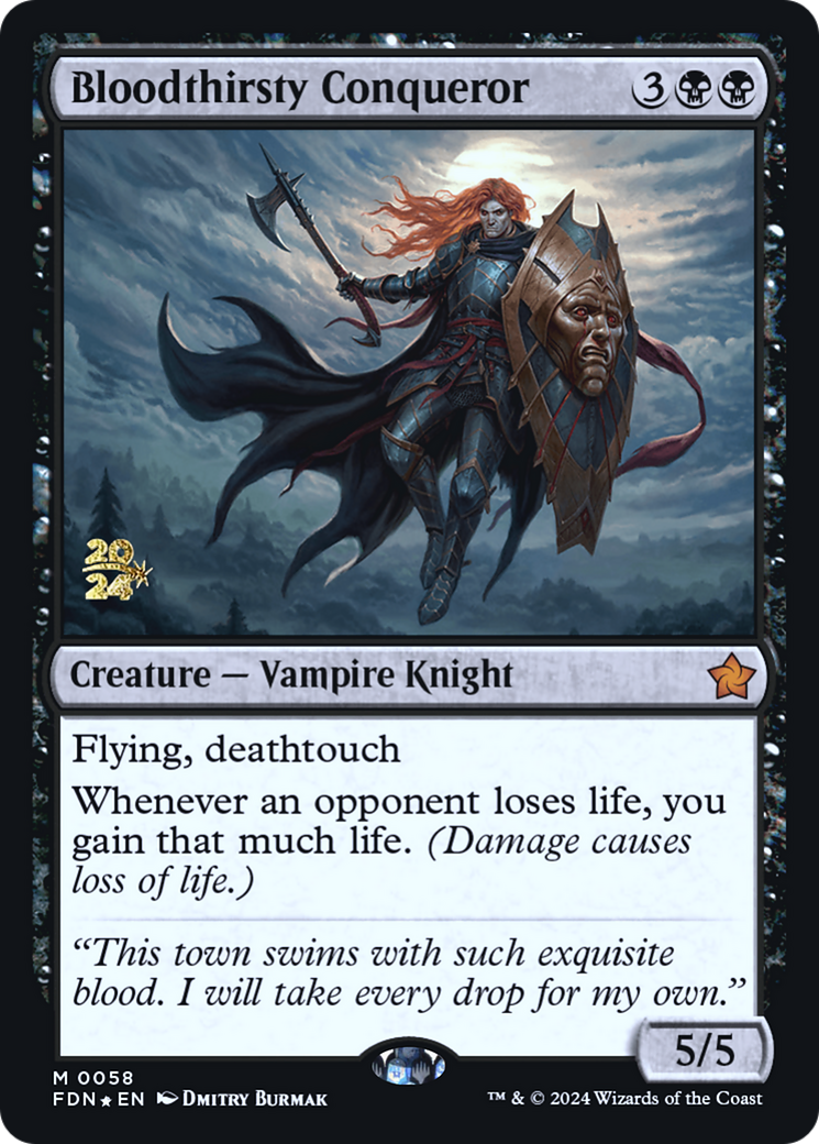 Bloodthirsty Conqueror [Foundations Prerelease Promos] - Trinity Hobby