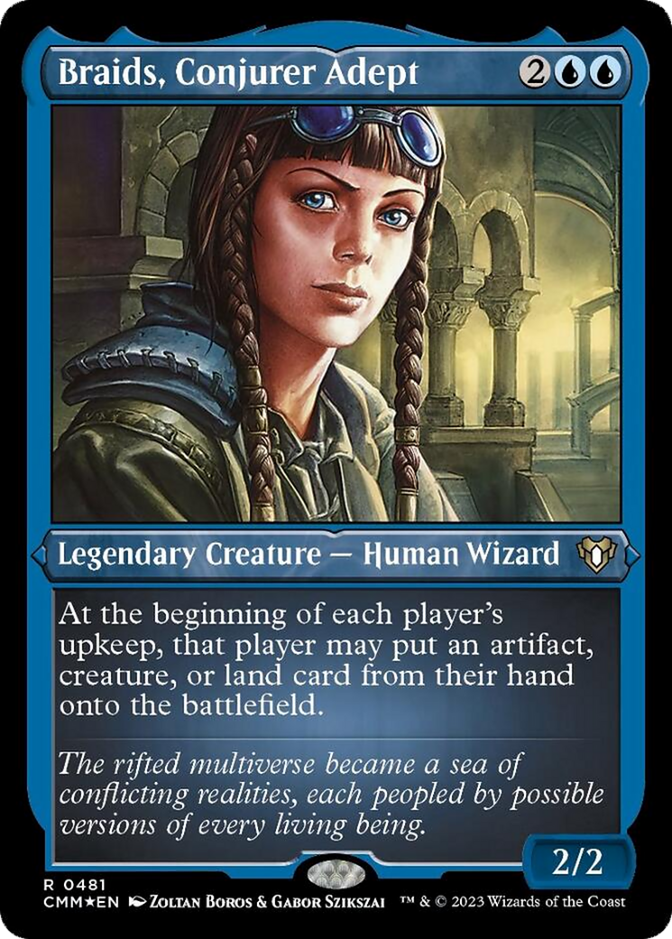 Braids, Conjurer Adept (Foil Etched) [Commander Masters] - Trinity Hobby