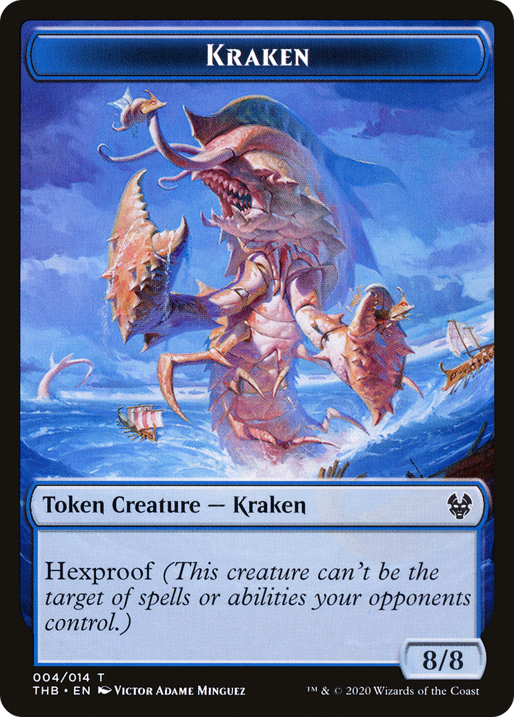 Kraken  [Foil]  (THB-004) - [Theros Beyond Death Tokens] - Trinity Hobby